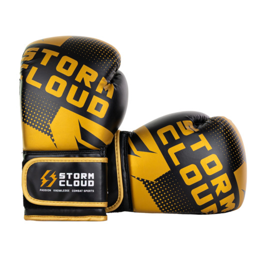 StormCloud "Bolt 3.0" Boxing Gloves - Black and Gold