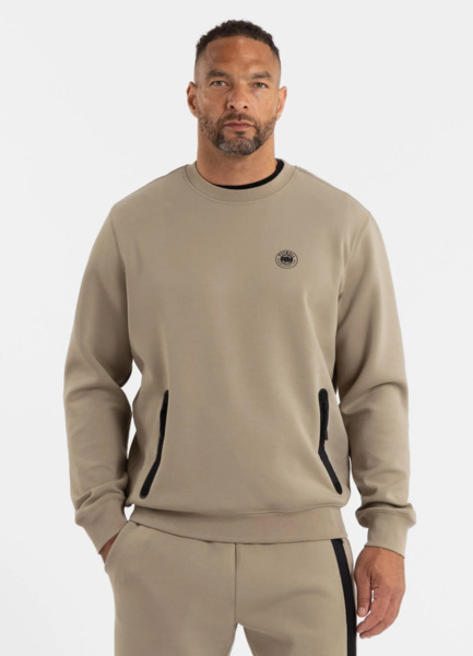 Bluza męska PIT BULL "DOGWOOD" - ciemny piaskowy