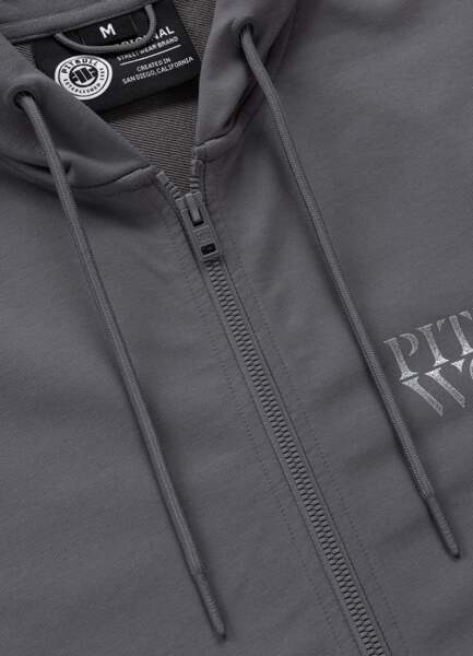 PIT BULL "WORLD" Zip-Up Hoodie - Graphite