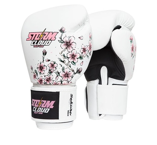 StormCloud boxing gloves "Blizzard Sakura" - white