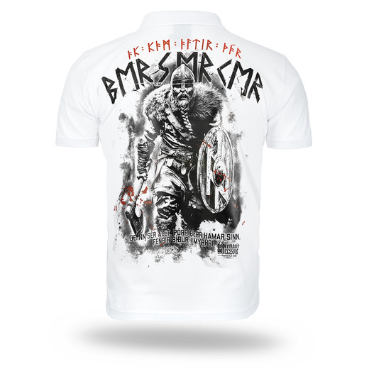 Dobermans Aggressive "BERSERKERS II" TSP417 Polo Shirt - White