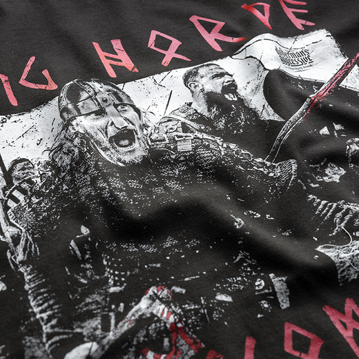 Bluza Dobermans Aggressive "HORDE OF VIKINGS" BC343A - czarna