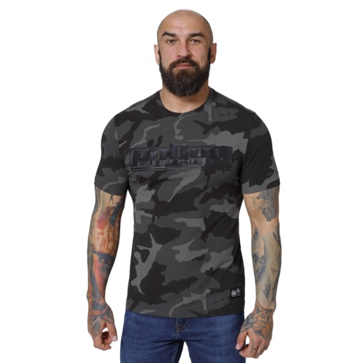PIT BULL slim fit T-shirt "Classic Boxing" - all black camo
