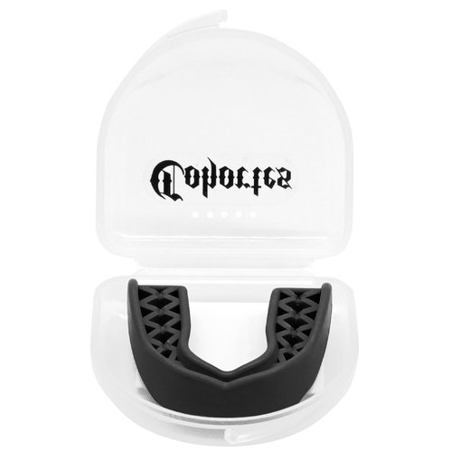 Cohortes &quot;Cage&quot; single jaw mouthguard - black
