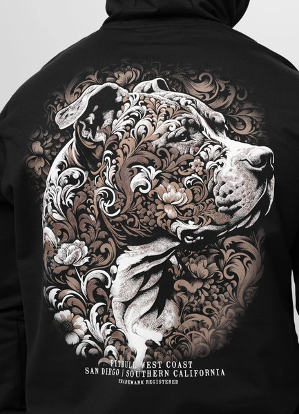 Bluza z kapturem PIT BULL "TATTO" - czarny
