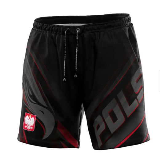 Szorty sportowe Extreme Hobby | POLSKA ULTIMATE - czarny