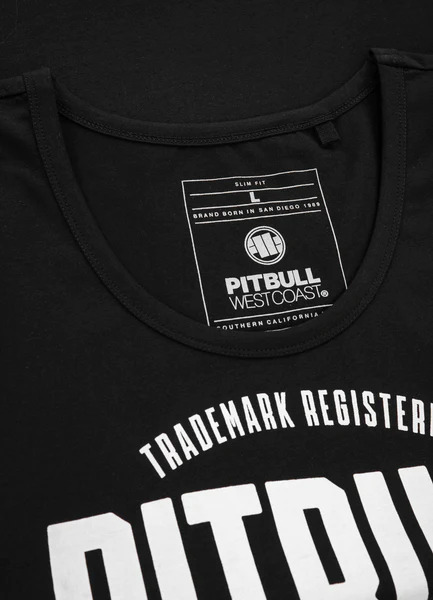 Tank Top PIT BULL "San Diego" Slim Fit Lycra - all black camo