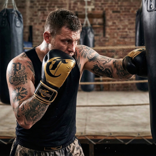 Boxing gloves Cohortes "Aurgentum Cohort"- black/gold