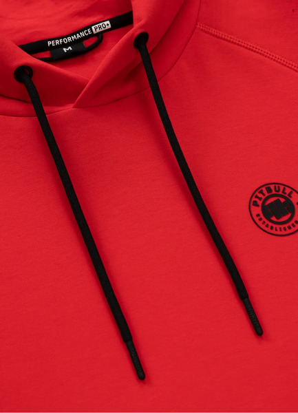 Men&#39;s hoodie PIT BULL &quot;DOGWOOD&quot; - red fluo