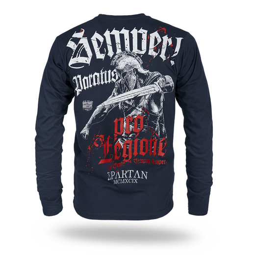 Longsleeve Dobermans Aggressive "SEMPER PARATUS" LS412 - granatowy