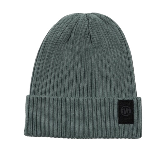 Czapka zimowa PIT BULL "VELCRO LOGO" - washed zielony