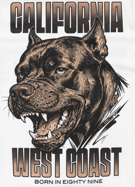 PIT BULL "BEST COAST" Men's T-Shirt - White