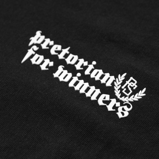 Koszulka Pretorian Ringer "For Winners" 3D - czarna