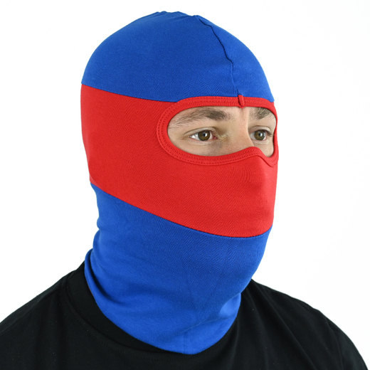 Extreme Adrenaline balaclava blue, red and blue