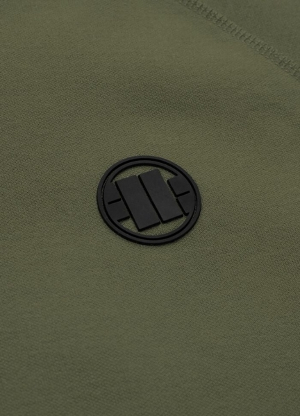 Bluza rozpinana PIT BULL "Thelborn" z kapturem '21 - oliwkowa