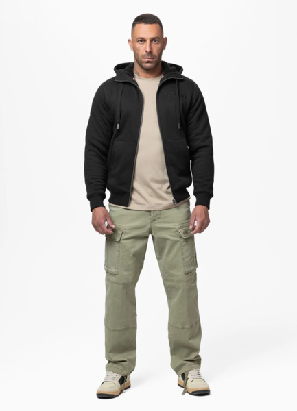 PIT BULL &quot;RUFFIN DETROIT&quot; Zip-Up Hoodie - Black/Black