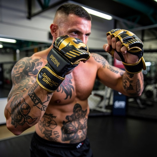 Ground Game MMA Gloves "Bling"