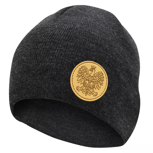 Winter acrylic cap Aquila &quot;Orzeł&quot; - graphite