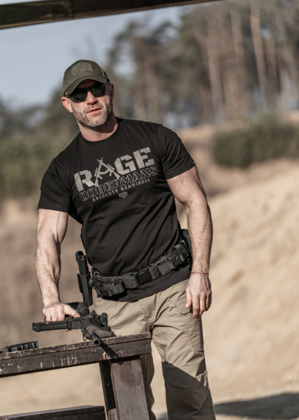 Koszulka T-shirt Dobermans Aggressive "RAGE" TS358K - khaki