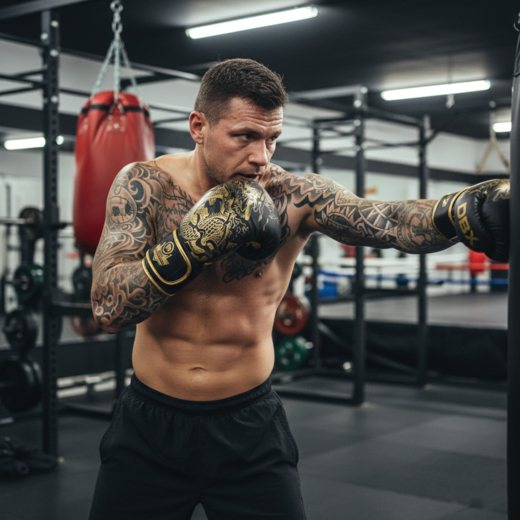  Rękawice bokserskie Bushido "Gold Dragon"