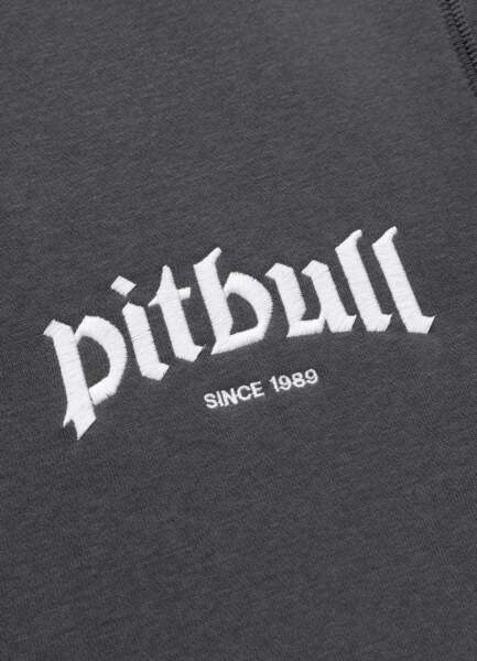 Bluza rozpinana z kapturem PIT BULL "RUFFIN RING" - grafitowy