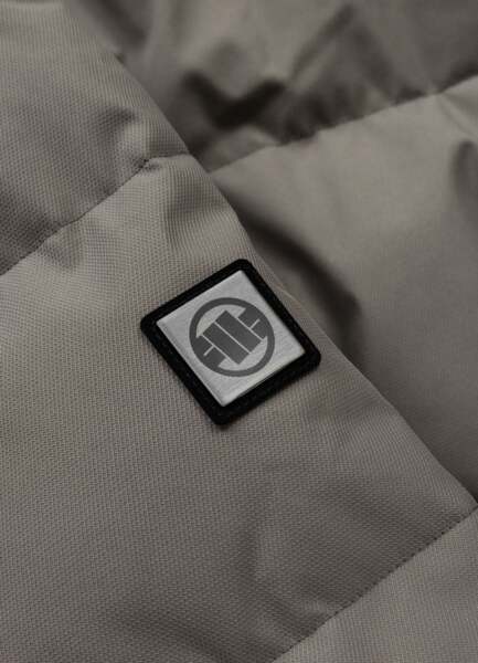 Kurtka zimowa pikowana z kapturem PIT BULL "PATTON" - taupe