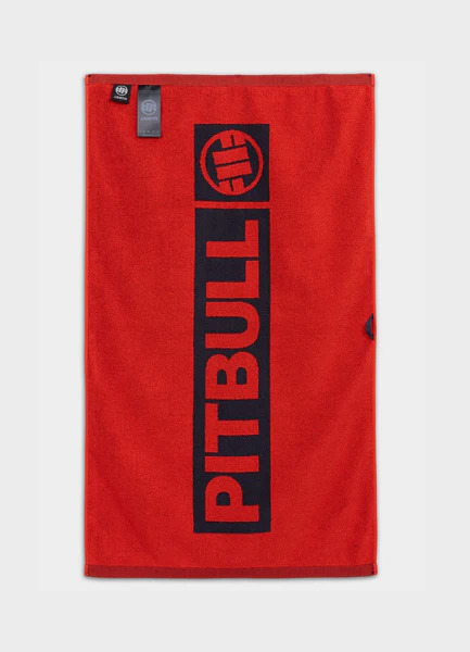 PIT BULL &quot;Gym HILLTOP&quot; Bath Towel - Fiery Red/Graphite