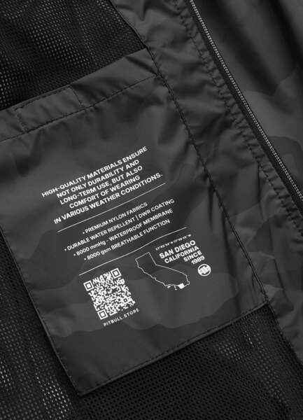Kurtka przejściowa PIT BULL "Athletic Logo II" - all black camo