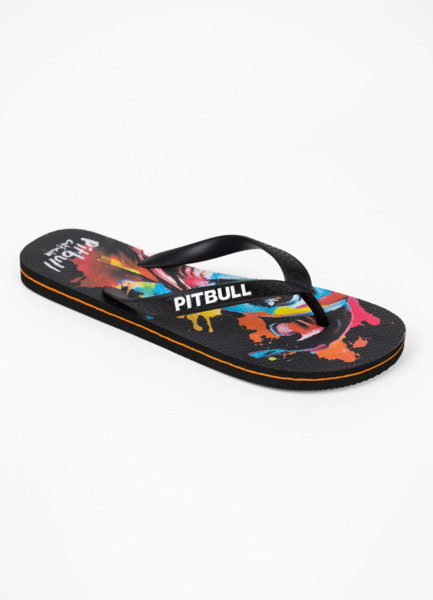 PIT BULL &quot;WATER COLOR DOG&quot; Flip-Flops