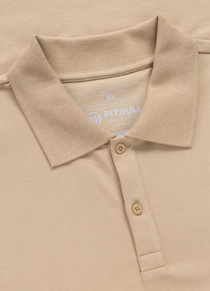 PIT BULL Jersey 210 "Logo" Polo Shirt - Sand