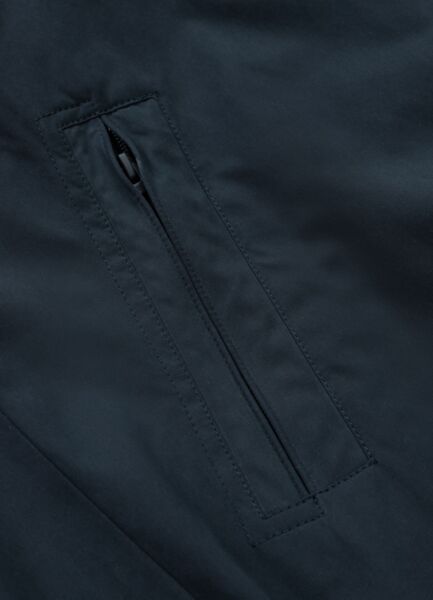 Kurtka przejściowa męska z kapturem PIT BULL "2 Color Longwood" - czerwony/off-white/granatowy