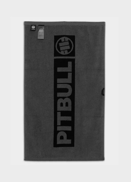 PIT BULL "Gym HILLTOP" Bath Towel - Black/Gray