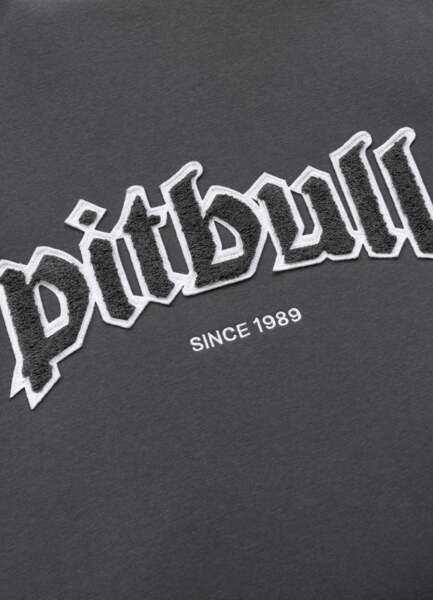Bluza rozpinana z kapturem PIT BULL "RUFFIN RING" - grafitowy