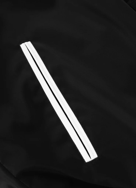 Kurtka przejściowa bejsbolówka PIT BULL "MANOLITO" - czarny/biały