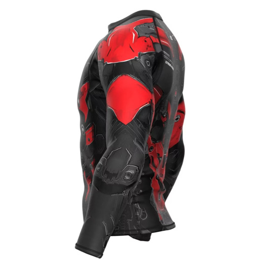 Extreme Hobby Men's Longsleeve Rashguard | IRON FORCE - Red