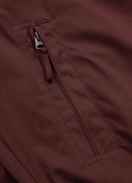 Kurtka przejściowa męska z kapturem PIT BULL "2 Color Longwood" - żółty/off-white/bordowy