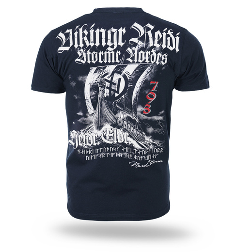 Koszulka T-shirt Dobermans Aggressive "DRAKKAR TS407" - granatowa