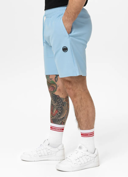 Spodenki szorty dresowe PIT BULL "PIQUE ROCKEY" - błękitne