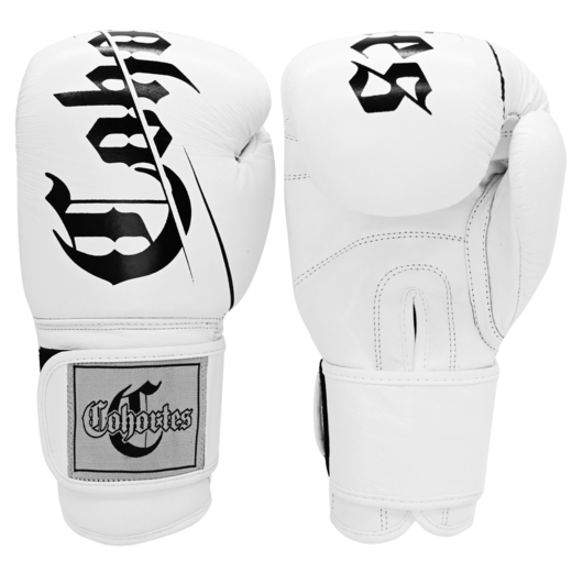 Leather boxing gloves Cohortes "Extenso" - white