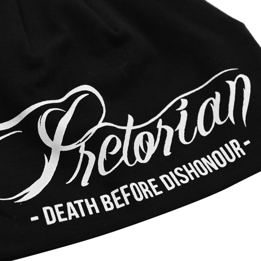 Beanie Pretorian "Death Before Dishonou" - black