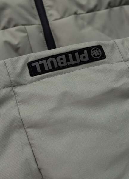 Kurtka zimowa pikowana z kapturem PIT BULL "STANFORD" - szałwiowy