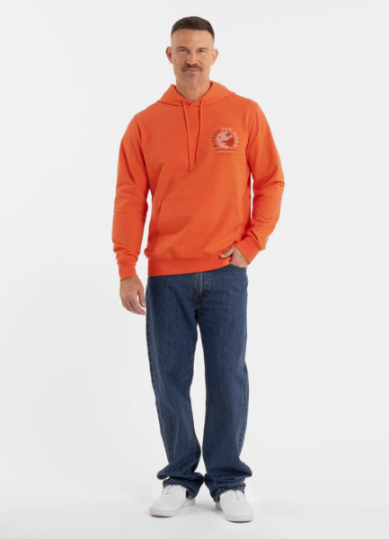 Bluza męska z kapturem PIT BULL "PLANET SURF" - łososiowy