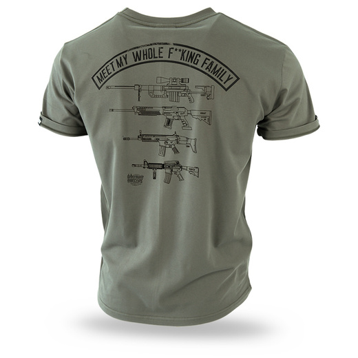 Koszulka T-shirt Dobermans Aggressive "Fucking Family TS306Z" - zielona
