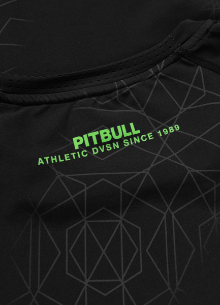 Rashguard longsleeve PIT BULL "RAY" - czarny/limonka