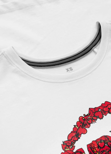 PIT BULL "LOGO HEARTS" Women's T-shirt - White