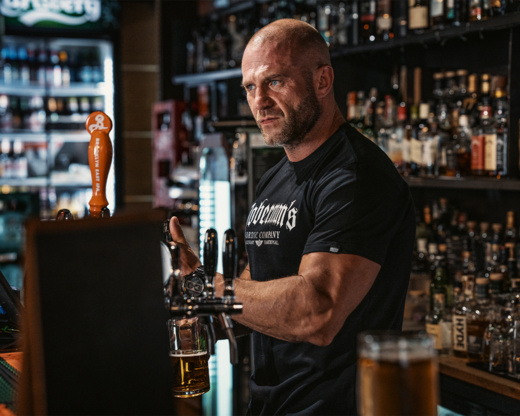 Koszulka T-shirt Dobermans Aggressive "Gothic TS326" - brązowy