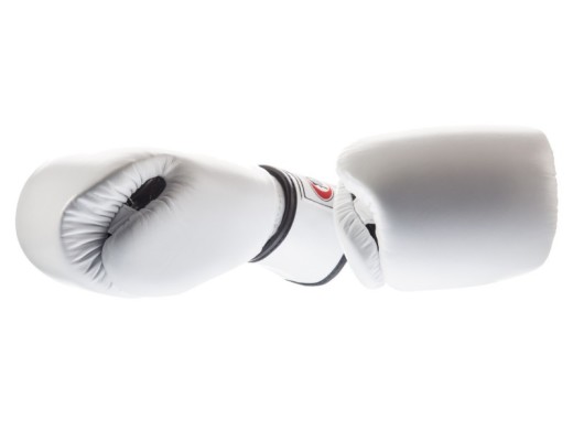 Rękawice bokserskie FAIRTEX BGV1-B (white/black 0palm) breathable "K"