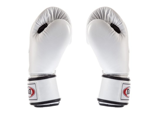 Rękawice bokserskie FAIRTEX BGV1-B (white/black 0palm) breathable "K"