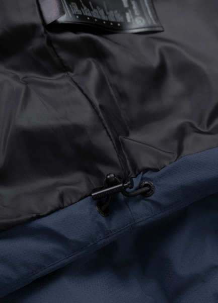 PIT BULL "STANFORD" quilted winter jacket with hood - navy blue