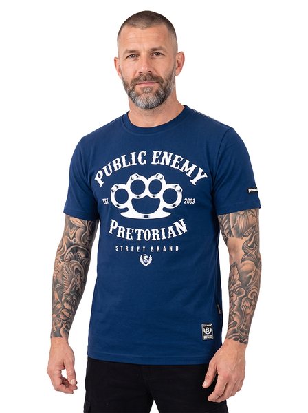 T-shirt Pretorian "Public Enemy" - navy blue
